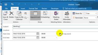 How to send a meeting request in Outlook