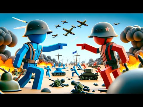 Stickman Fight : War of The Ages - Marble & Ragdoll battle