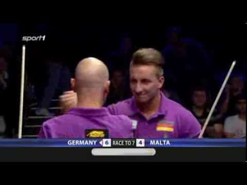 Unglaublicher Fehler von Tony Drago! - Deutsches Duo weiter - World Cup of Pool - SPORT1