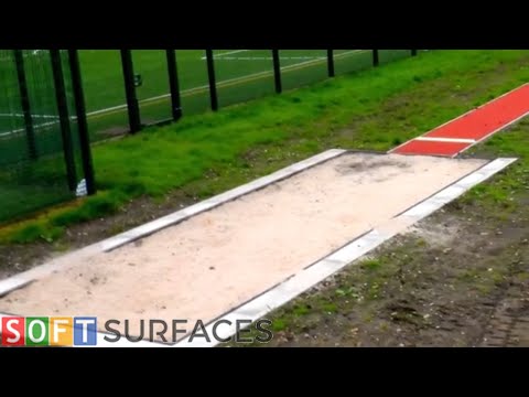 Polymeric Surface Long Jump Pit Construction in Glasgow, Scotland | Long Jump Pit Construction