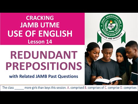Redundant Prepositions | Verbs That Don’t Need Prepositions | JAMB 2026 Use of English Ep14