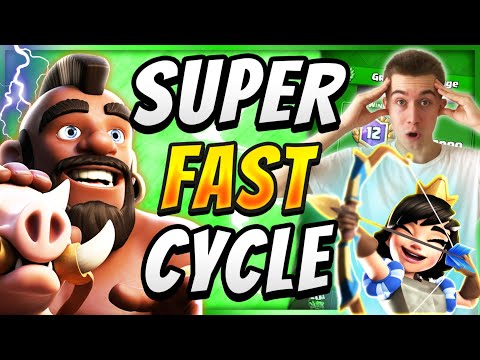 SUPER FAST CYCLE! Hog Rider Cycle Deck — Clash Royale