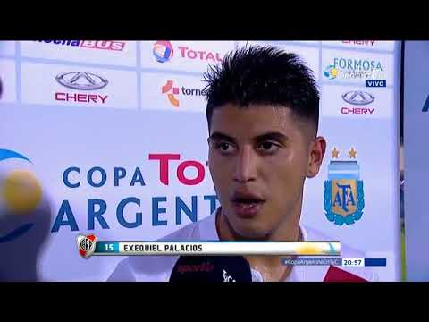 La emoción de Palacios por su primer gol en River