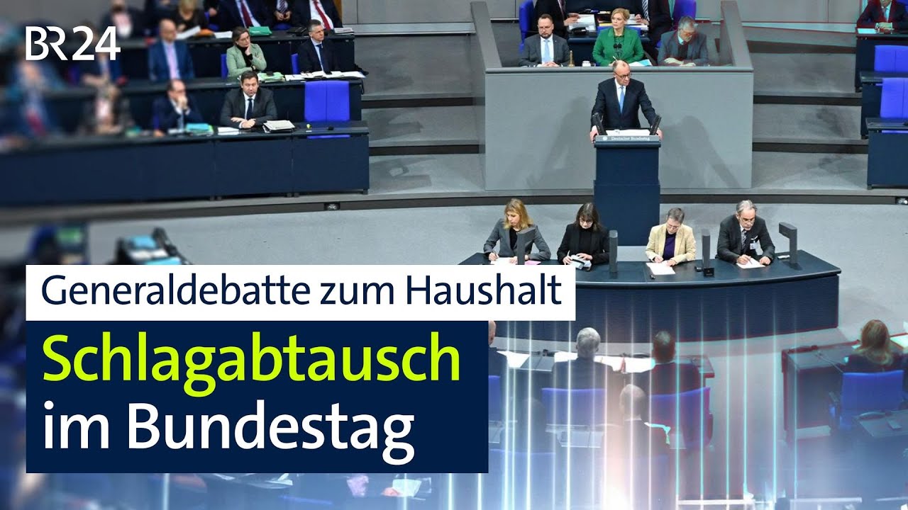 Generaldebatte zum Haushalt: Schlagabtausch im Bundestag | BR24