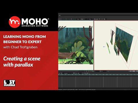 Part 27/38. Creating a scene with parallax - Learning Moho from beginner to expert