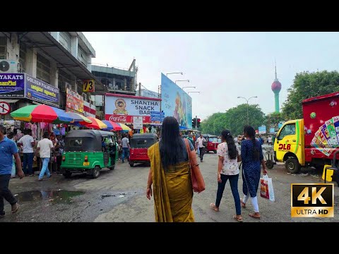 Colombo City Walking Tour 2025 | Busy Pettah Market & Chaotic Streets | Sri Lanka 4K HDR