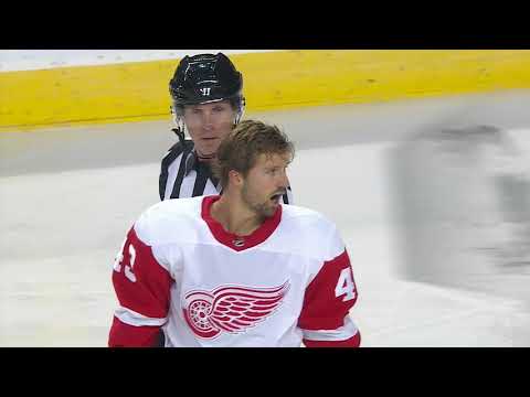 NHL Fight - Red Wings @ Flames - 2019 10 17