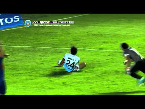 Gol de Alario. Colón 1 - Tigre 0. Fecha 9. Torneo Final 2014. Fútbol Para Todos