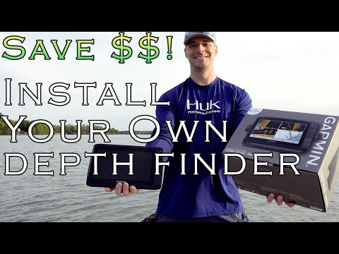 SAVE $$! How to INSTALL Your Own Depth Finder! Flush Mount, In Dash, EASY! Garmin UHD 93SV Install