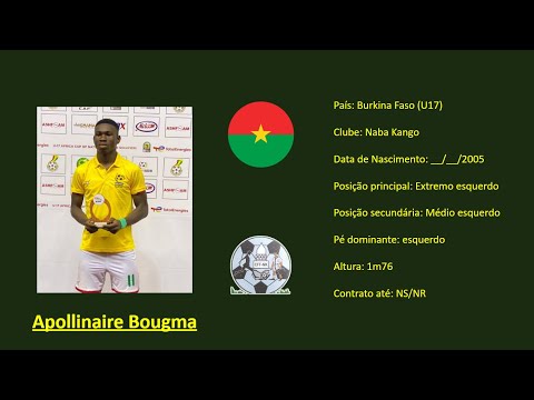 Apollinaire Bougma (Burkina Faso | Naba Kango) footage vs Nigeria & Benin U17 [WAFU]