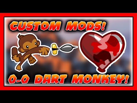 BTD Battles Modded Towers #4 - Ultimate 0/0 Dart Monkey & Custom Decals! Bloons TD Battles