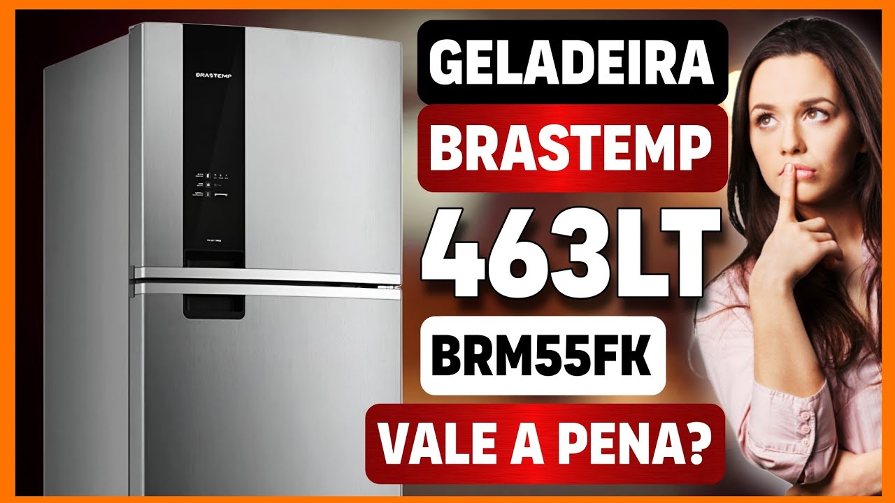 GELADEIRA BRASTEMP DUPLEX BRM55FK FROST FREE COM PAINEL CLICK BLACK E TURBO FREEZER 463L – INOX
