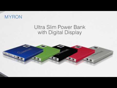 Ultra Slim Power Bank Charger with Digital Display
