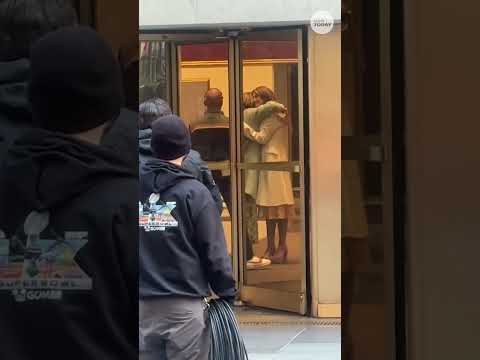 Outside 'Today' studio at 30 Rock where Savannah Guthrie made her return