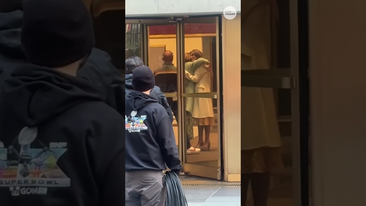 Outside 'Today' studio at 30 Rock where Savannah Guthrie made her return