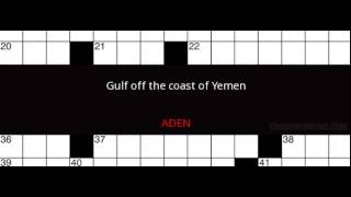 Gulf off the coast of Yemen Crossword Clue Solution
