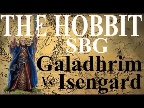 The Hobbit Strategy Battle Game BATTLE REPORT Isengard V Galadrium