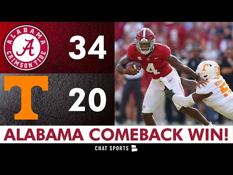 Alabama Football INSTANT Reaction To WIN vs Tennessee: Terrion Arnold Injury, Insane Comeback Win Video