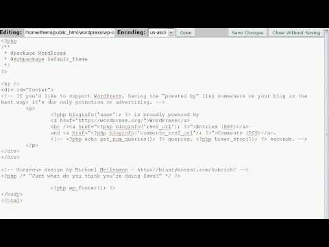 cPanel Tutorial 3:  Using the File Manager in cPanel