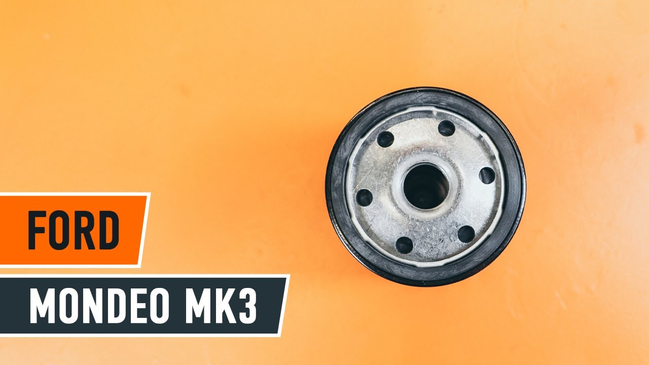 Jak vyměnit motorový olej a olejový filtr na Ford Mondeo Mk3 sedan – návod k výměně