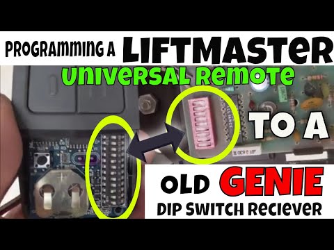 LiftMaster Garage Door Opener Universal Remote - Genie Dip Switch Programming