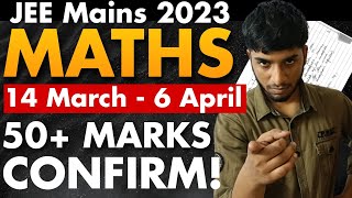 JEE Mains 2023 : Complete roadmap to score 50/100 in Maths!🔥 #iit #jee