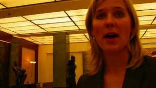 Prague Travel:  Entering Lobby of Historic Hotel Radisson Bl