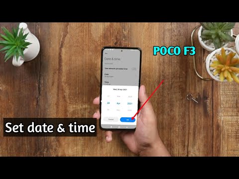 how to set date and time Poco F3 redmi k40 Pro