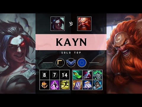 Kayn Top vs Gragas - EUW Diamond Patch 25.19