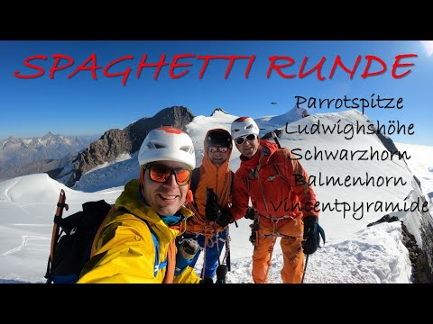 Parrotspitze | Ludwigshöhe | Blackhorn | Balmenhorn | Vincent pyramid - Spaghetti Tour Monte Rosa