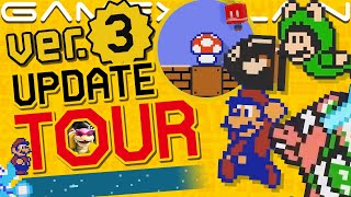 3.0 Update Tour in Super Mario Maker 2 - All NEW Power-Ups, Koopalings, SMB2 Mushroom, & More!