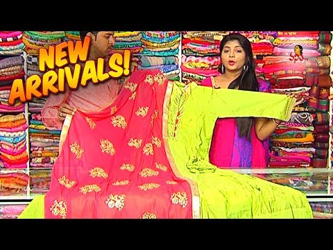 Attractive Ishta Green Combination Dress in Kanchi Organza Style || New Arrivals || Vanitha TV