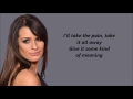 Lea Michele - Run to You with lyrics