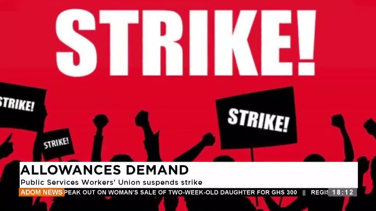 Public Services Workers' Union Suspends strike - Adom TV Evening News (25-10-24)