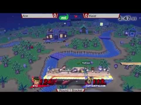 Donatos Biweekly 9/29 - Ace (Ryu) vs The Kiest (Captain Falcon) - SSB4 Bracket