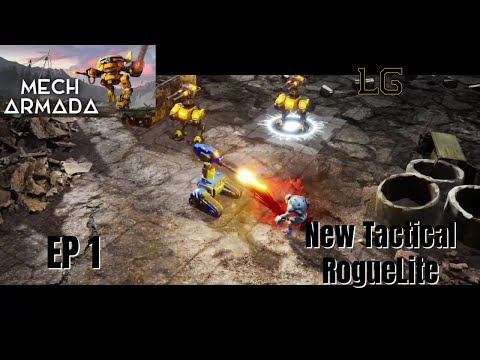 Let's Play Mech Armada Ep 1 - New Tactical RPG/Roguelite Mech Goodness!