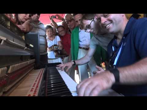 Live Music : Boogie Woogie : 2012 La Roquebrou Festival : Chase Garrett and Andrew Elias