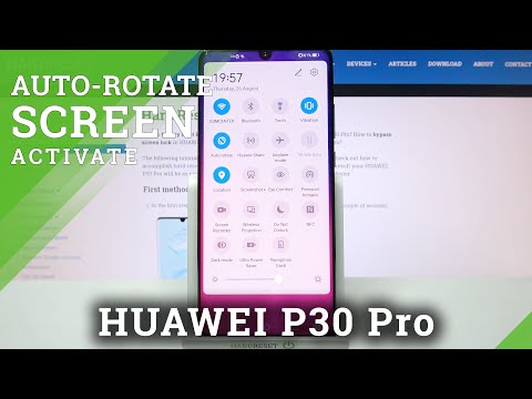 HUAWEI P30 Pro and Changing Screen Orientation - Turn On Auto-Rotation