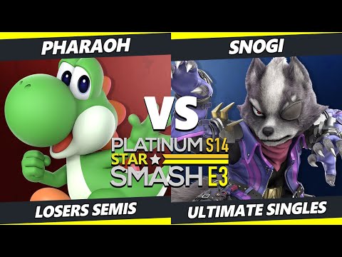 PSS S14:E3 Losers Semis - Pharaoh (Yoshi) Vs. snogi (Wolf) SSBU Ultimate Tournament