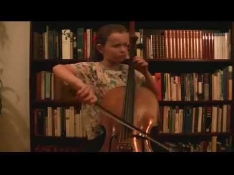 Birgitta Oftestad, 12, plays Bach Prelude Cello suite 3 no.3