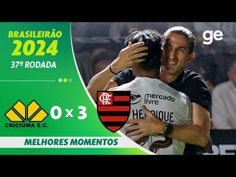 Gols e lances de Criciúma x Flamengo