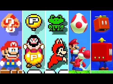 Super Mario Maker 1 & 2 - All Mario Power-Ups