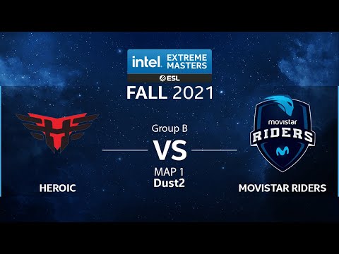 CS:GO - Heroic vs. Movistar Riders [Dust2] Map 1 - IEM Fall 2021 - Group B - EU