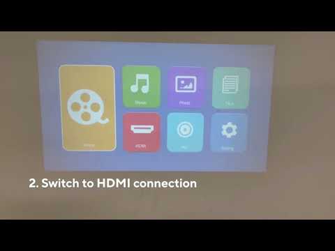 How to connect Dongle to iOS and Android devices with AKIYO O1 projector