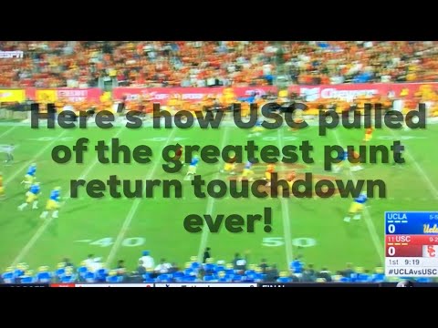 How USC Ran The Greatest Punt Return For A Touchdown Ever!
