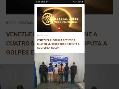 VENEZUELA: POLICÍA DETIENE A CUATRO MUJERES TRAS DISPUTA A GOLPES EN COLÓN