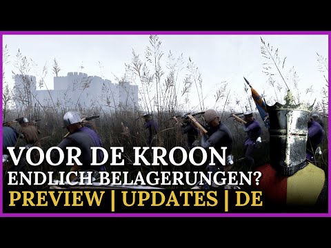 Großes Update VOOR DE KROON! Belagerungen und neue Kampfanimationen | Gameplay Belagerung Deutsch
