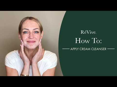 How To Use Cream Cleanser | RéVive Skincare Cream Cleanser