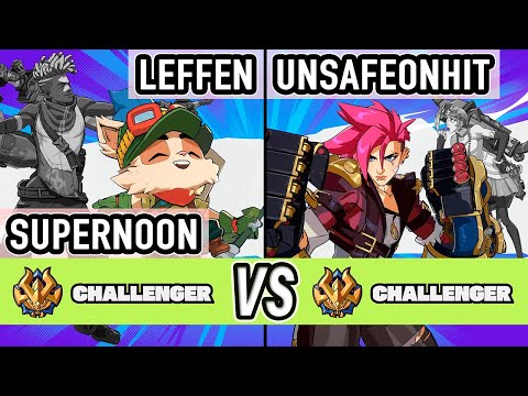 2XKO ▰ Leffen + Supernoon (Teemo / Ekko) vs UnfaseonHit (Vi / Jinx) ▰ High Level Gameplay