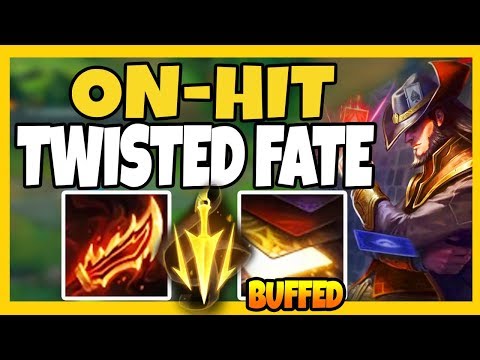 AD ON-HIT TWISTED FATE JUNGLE! BUFFED E MAKES HIM SO STRONG! - League of Legends